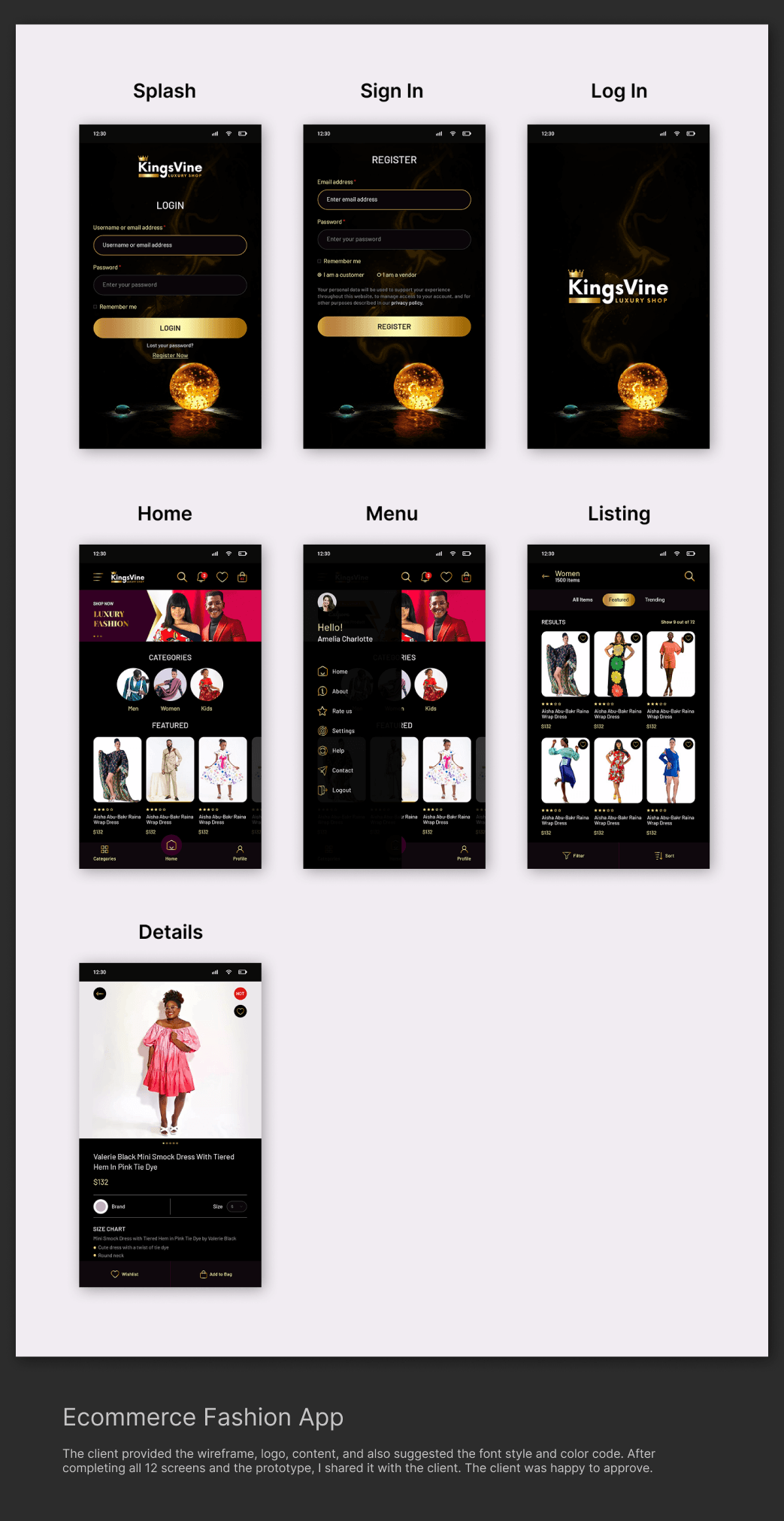 Ecommerce Fashion detailed preview